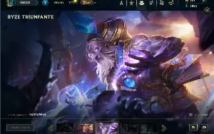 Unranked com TODOS os champs e 167 Skins + 1 Rara