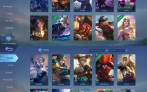 Conta Épico V. Possui a Freya(499 dima) lesley e ww(skins)