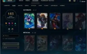 CONTA LOL OURO IV / 183 SKINS A MAIORIA LEGADO E ÉPICA