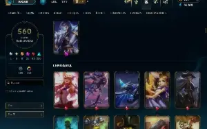 Conta League of Legends -  560 Skins