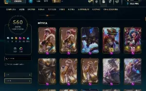 Conta League of Legends -  560 Skins