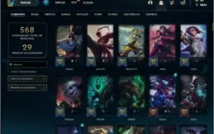 Conta Prata 1 com 146 Champs e 85 Skins + 4 Vitoriosas