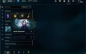 Conta Platina 4 com 30 Champs e 5 Skins + 1 Fragmento