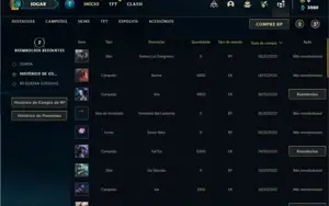 Conta Platina 4 com 30 Champs e 5 Skins + 1 Fragmento