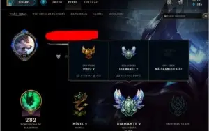 Conta DIAMANTE V 79 CAMPEÕES 21 SKINS