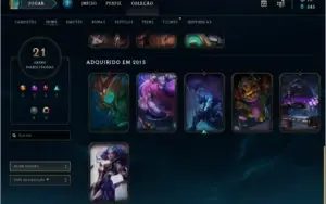 Conta DIAMANTE V 79 CAMPEÕES 21 SKINS