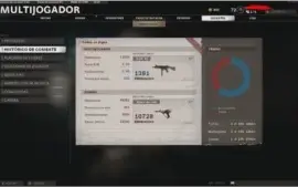 Conta COD Cold War Bem upada com algumas armas diamantadas