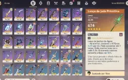 Conta Genshin 14 personagens 5* e 7 armas 5*