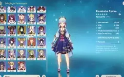 Conta Genshin 14 personagens 5* e 7 armas 5*