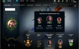 Conta prata 3 com TODOS os champs e 126 skins + 32k de EA