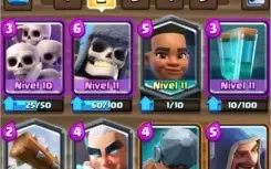 Clash of clans (cv10) com conta do Royale rei 11 arena 13