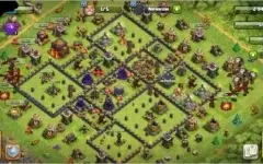 Clash of clans (cv10) com conta do Royale rei 11 arena 13