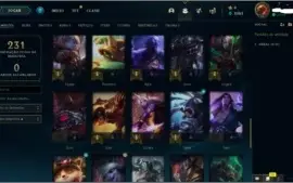 Conta Lol  gold1 season passada parou plat 4