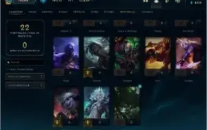 conta lol smurf lvl 35 63% win ganhando 26 pdl e perdendo 10