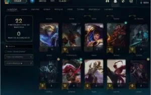 conta lol smurf lvl 35 63% win ganhando 26 pdl e perdendo 10