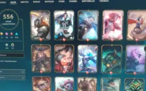 Conta League Of Legends Quase 600 Skins E Várias Prestigios