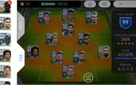 Conta de PES Mobile com 25 Bolas Pretas com Messi, Neymar...