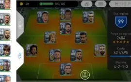 Conta de PES Mobile com 25 Bolas Pretas com Messi, Neymar...