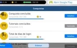 Conta de PES Mobile com 25 Bolas Pretas com Messi, Neymar...