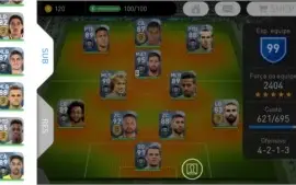 Conta de PES Mobile com 25 Bolas Pretas com Messi, Neymar...