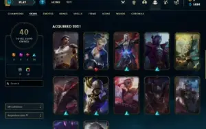 Conta league of legends prata 1 - skins de karthus yasuo zed