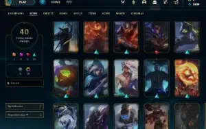 Conta league of legends prata 1 - skins de karthus yasuo zed