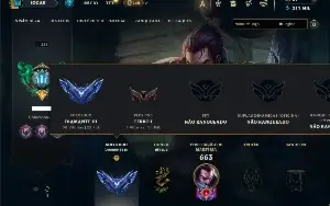 Diamante 3 com TODOS os champs e 251 Skins + 8 Vitoriosas
