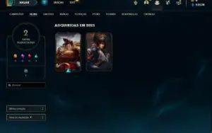 Conta Mestre com 22 Champs e 2 Skins + 8 Fragmentos