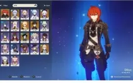 Conta Genshin Impact AR 55 - 22 Personagens