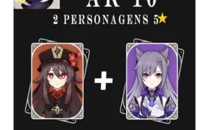 2 Cinco estrelas AR10 - Genshin Impact ✨