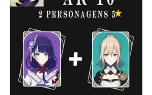 2 Cinco estrelas AR10 - Genshin Impact ✨