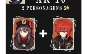 2 Cinco estrelas AR10 - Genshin Impact ✨