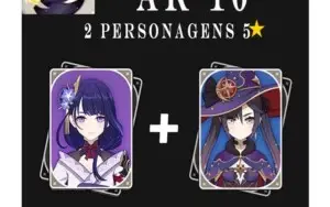 2 Cinco estrelas AR10 - Genshin Impact ✨