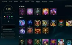 Conta lol 291 skins