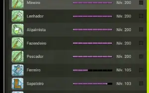 Conta 5 chars 200/ profissões +scrolados+6mk kamas-Dofus