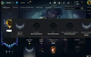 Prata 1 com 130 Champs e 124 Skins ( SUP / ADC )