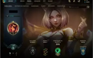 R$ 2800+ em RP - 224 Skins - 277 Icones - Season 3+