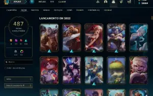 Conta League of Legends +487 skins