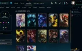 Conta de lol ouro 1 52 champs 12 skins