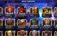 Conta kabam marvel torneio de campeões nível 47