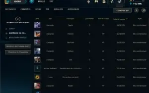 Platina 4 com 31 Champs e 14 Fragmentos