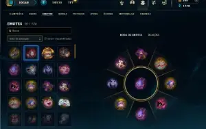 Unranked lv 26 com 35 Champs e 15 Skins + 3 Fragmentos