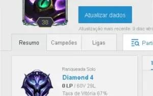 CONTA DIAMANTE 4, E-MAIL NÃO VERIFICADO, NICK NEUTRO, 17K EA