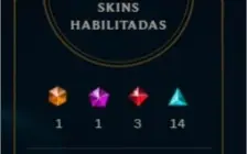 Conta League of Legends, 88 skins, Silver II