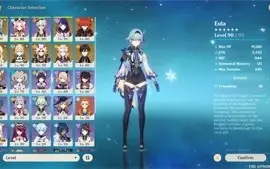 AR55, ITTO + CHIFRES, EULA + PINHOS, ZHONGLI, ALBEDO, RAIDEN