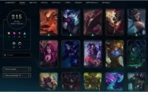 Conta de league of legends 162 skins