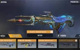 CONTA COD MOBILE - 3 LENDARIAS - 5 CAMUFLAGENS DIAMANTE
