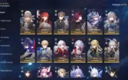 🟢MAIN E3 Sparkle + E2 Dan Heng EL + 49/50 personagens 57x5✨