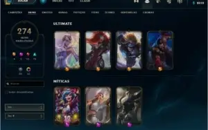 CONTA LEAGUE OF LEGENDS TOP