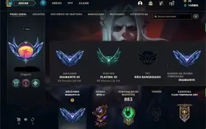 Conta lol D3 full +150k ea + 2400 el Todos personagens